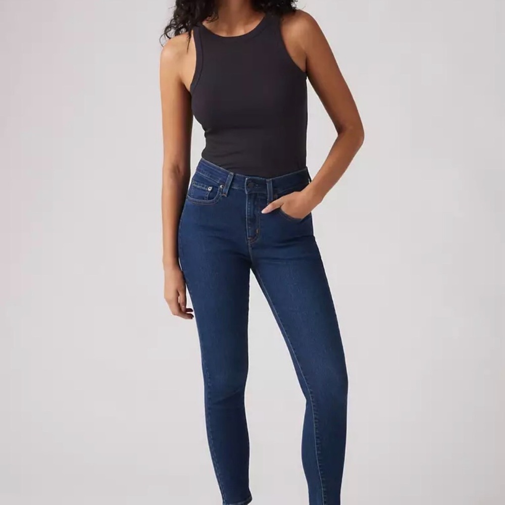 Levi’s 721 Mile High Super Skinny Jeans Dark Wash High Rise Women’s, Size 29